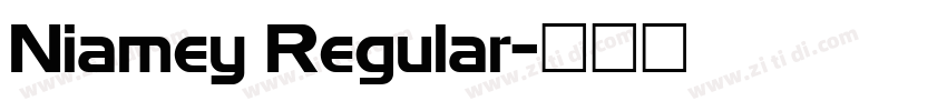 Niamey Regular字体转换